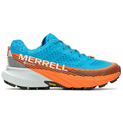 Zapatilla Merrell Agility Peak 5 GTX Azul/Naranja