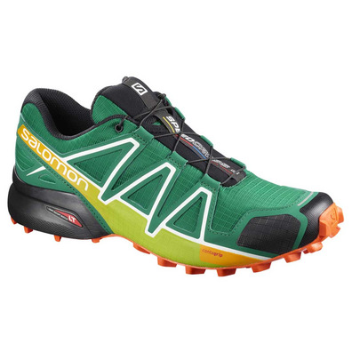 Zapatilla Salomon Speedcross 4 Verde/Lima/Naranja