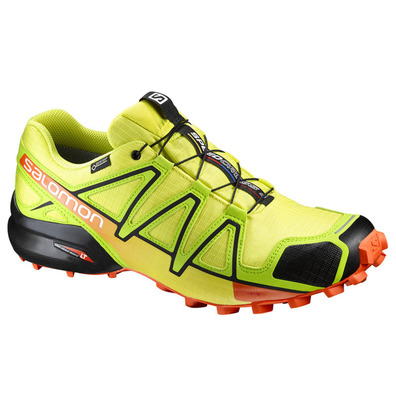 Zapatilla Salomon Speedcross 4 GTX Verde Lima/Negro/Naranja