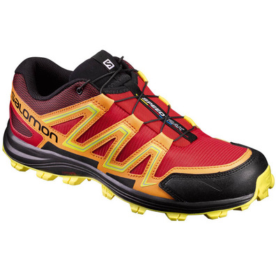 Zapatilla Salomon Speedtrak Rojo/Naranja/Negro