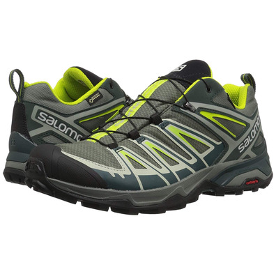 Zapatillas Salomon X Ultra 3 GTX Verde/Gris/Lima