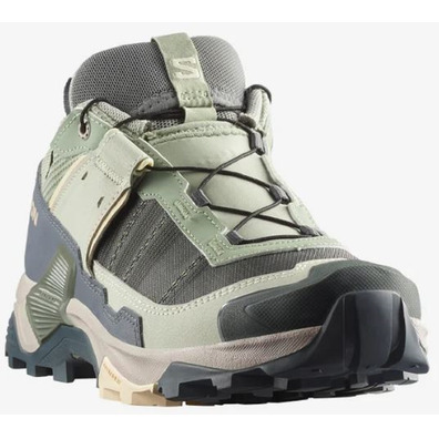 Zapatilla Salomon X Ultra 5 GTX W Verde/Beige/Gris