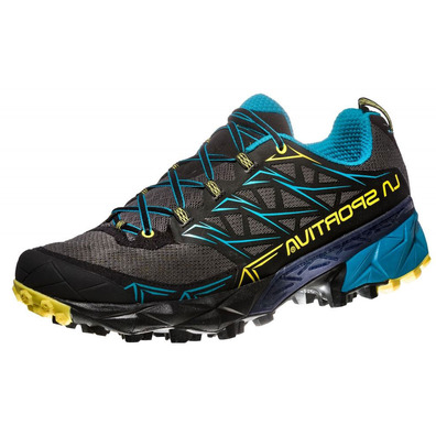 Zapatillas La Sportiva Akyra Negro/Azul/Amarillo