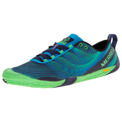 Zapatillas Merrell Vapor Glove 2 Verde/Negro/Azul