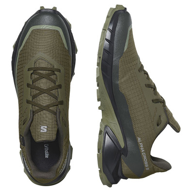 Zapatillas Salomon Alphacross 5 GTX Verde Oliva