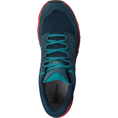 Zapatillas Salomon Outline GTX Verde/Rojo