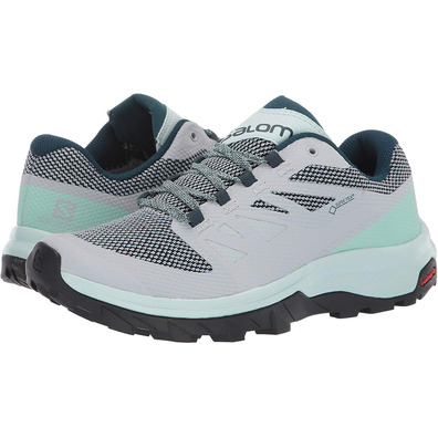 Zapatillas Salomon Outline GTX W Perla/Verde