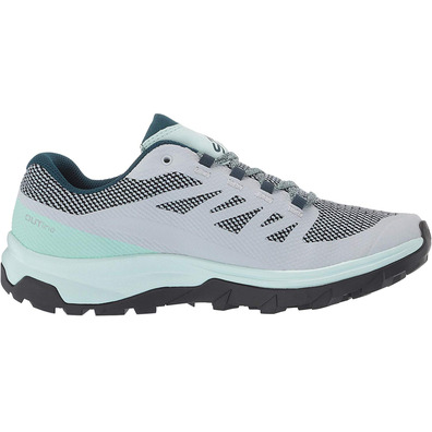 Zapatillas Salomon Outline GTX W Perla/Verde