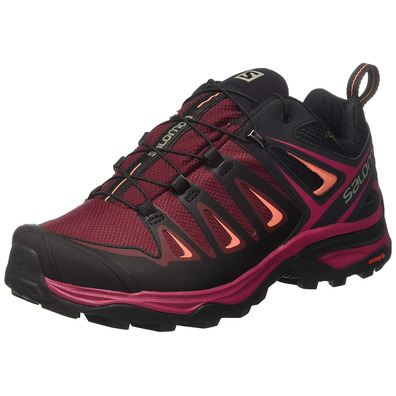 Zapatillas Salomon X Ultra 3 GTX W Granate/Rosa