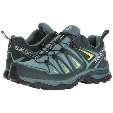 Zapatillas Salomon X Ultra 3 GTX W Verde/Negro/Amarillo