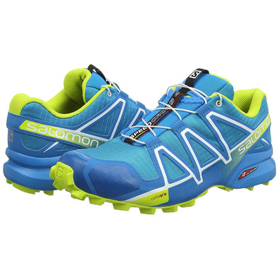 Zapatillas Salomon Speedcross 4 Azul/Blanco/Lima