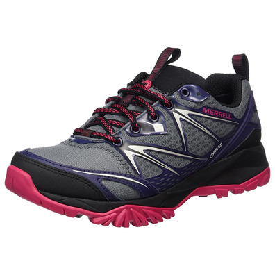 Zapato Merrell Capra Bolt GTX W Gris/Morado/Fucsia