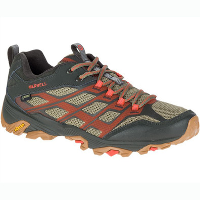 Zapato Merrell Moab Fst GTX Negro/Marrón/Teja