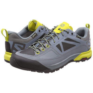 Zapatillas Salomon X Alp Spry GTX Gris/Mostaza