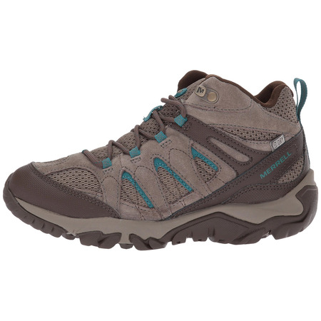 Botas Merrell Outmost Mid Vent GTX W Marrón/Turquesa