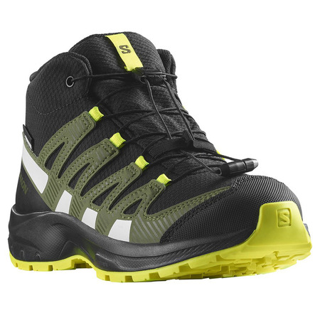 Bota Salomon XA PRO V8 MID CSWP J Negro/Verde