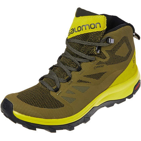 Botas Salomon Outline Mid GTX Oliva/Lima