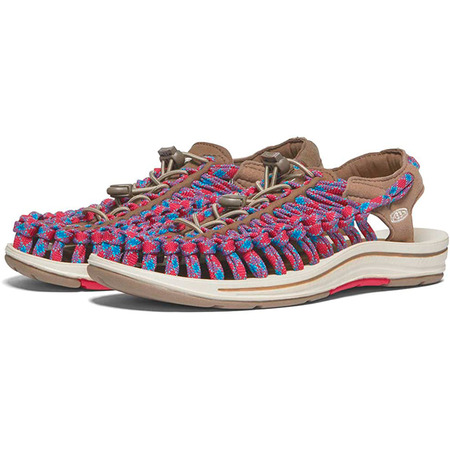 Sandalia Keen Uneek Flat W Rojo/Azul