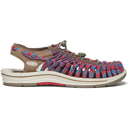 Sandalia Keen Uneek Flat W Rojo/Azul