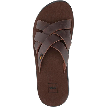 Sandalia Teva Voya Slide Leather Marrón