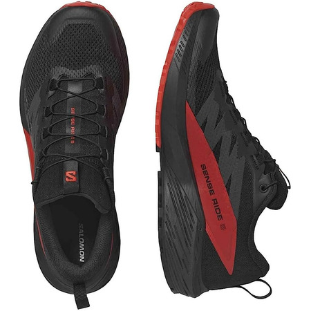 Zapatillas Salomon Sense Ride 5 Negro/Rojo