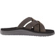 Sandalia Teva Voya Slide Leather Oliva Oscuro